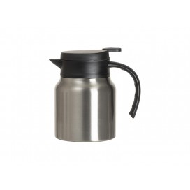 Sublimation Blanks32oz/1000ml Stainless Steel Coffee Pot  w/ Black Handle& Lid(Silver)