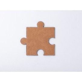 PU Puzzle Coaster(Brown, 12*12cm)(10/pack)
