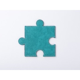 PU Puzzle Coaster(Green, 12*12cm)(10/pack)
