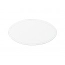 PU Leather Badge Name Tag(White, Oval) (10/Pack)