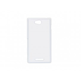 Sony Xperia C S39H Cover (Plastic, White) (10/pack)