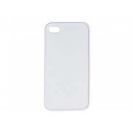 iPhone 4/4S Cover (Rubber,White) (10/pack)