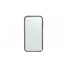 iPhone 4/4S Cover (Rubber,Gray) (10/pack)