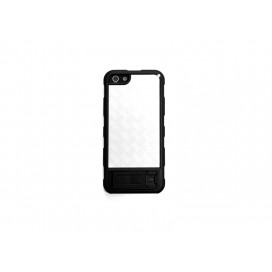 iPhone 5/5S/SE Cover with Stand (Plastic,Black) (10/pack)