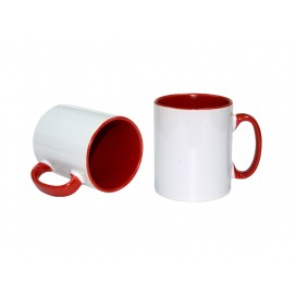 10oz Inner Rim Color Mug(Red) (36/case)