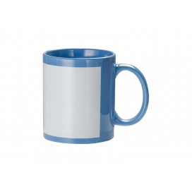 11oz Full Colour Mug w/ White Patch(Light Blue)(36/pack)