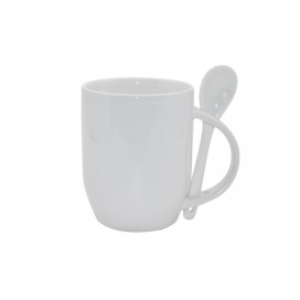 11oz Color Sublimation Spoon Mug-White(36/case)