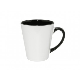 12oz Inner Rim Color Mug-Black(36/case)