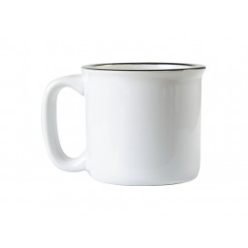 13oz/400ml Ceramic Enamel Mug (White) (24/case)