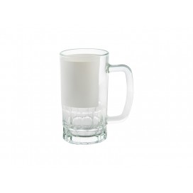 20oz Glass Beer Mug with White Patch (24/case)