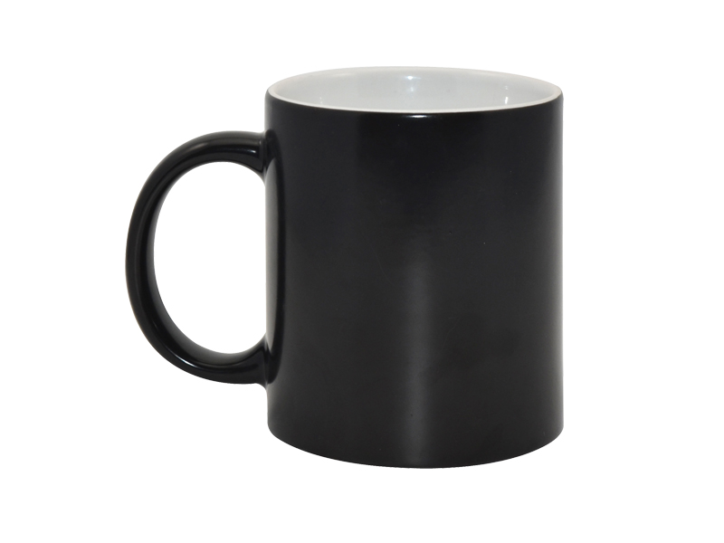 11oz Color Changing Mug (Black, Semi-Glossy) (48/case)-BestSub ...
