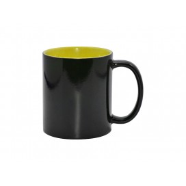 11oz Black Color Changing mug (Inner Yellow)(48/pack)