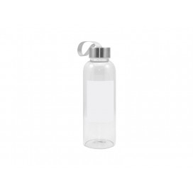 420ml Glass Bottle with Square White Patch  (40/case)