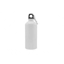 600ml White Aluminium Water Bottle (60/case)