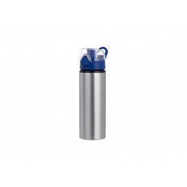 750ml Alu Water Bottle with Blue Cap (Silver) (10/pack) 