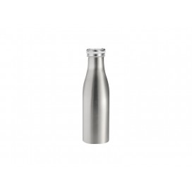 500ml/17oz Milk Stainless Steel Vaccum Bottle(Silver)(50/pack)