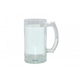 16oz Beer Mug with White Patch (24/case)