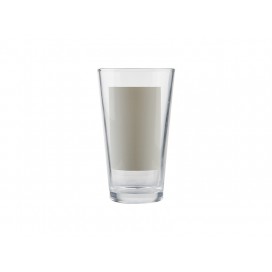 17oz Glass Mug w/ White Patch(6x9cm) (48/case)