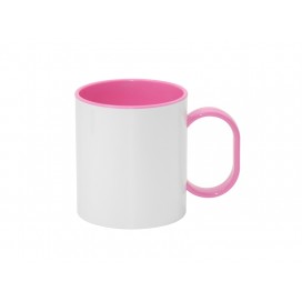 11oz Sublimation Polymer Inner Rim Color Mug, Pink(48/pack)