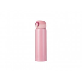500ml/17oz Pop Lid Stainless Steel Bottle (Pink) (20/carton)