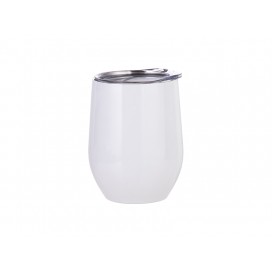 12oz Stainless Steel Wine Cup(White) (25/carton)