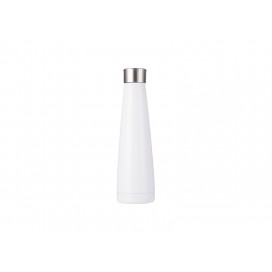 14oz/420ml Stainless Steel Pyramid Shaped Bottle (White) (20/carton)