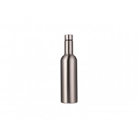 25oz/750ml Stainless Steel Wine Bottle (Silver) (20/carton)