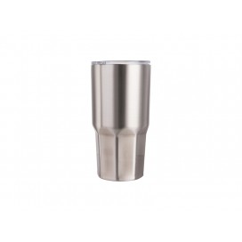 30oz Stainless Steel Tumbler with Octagonal Base (Silver) (24/case) 