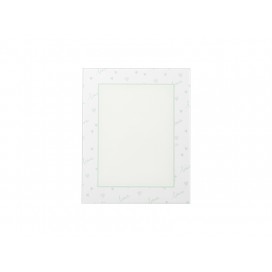 Sublimation BlanksRetangular Glass Photo Frame w/ White Patch (Blue LOVE, 20*25cm)(10/pack)