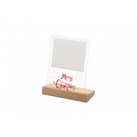 Sublimation BlanksRetangular Glass Photo Frame w/ White Patch (Merry Christmas, 12.7*17.8cm)(10/pack)