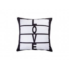 Sublimation 8 Panel Plush Pillow Cover (LOVE, 40*40cm/15.75"x15.75")