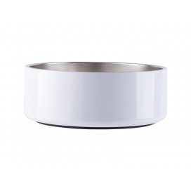 42OZ/1250ml Stainless Steel Dog Bowl(White)