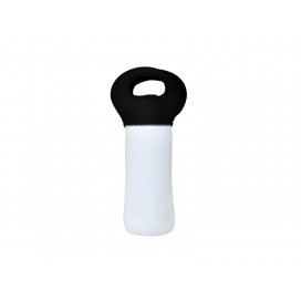 W14*H39cm Neoprene Wine Bottle Insulator (Black handle)(10/pack)