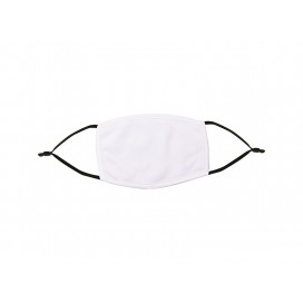 Sublimation Face Mask(White edge/Black Elastic, Small) (10/pack)