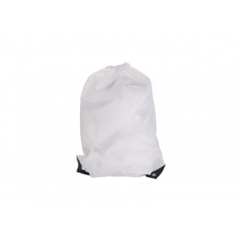 Drawstring Backpack(White nylon oxford) (10/pack)