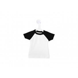 Mini T-shirt with Hanger (Collar/Sleeve in Black) MOQ:100pcs/color (10/pack)