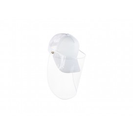 Sublimation Adult Mesh Cap w/o Removable Face Shield(White) (10/pack)