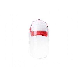 Sublimation Kids Cap w/o Removable Face Shield (Red) (10/pack)