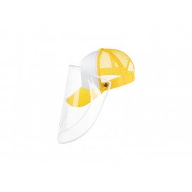 Sublimation Adult Mesh Cap w/o Removable Face Shield(Yellow) (10/pack)