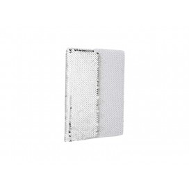 A5 Sequin Notebook(Silver W/ White) (10/pack)