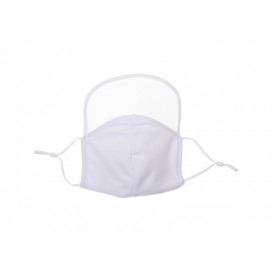 White Cotton Face Masks with Eye Shield(18*20cm) (10/Pack)