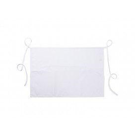 White Adult Apron w/ White T Shape Pocket(41*60cm)(10/pack)