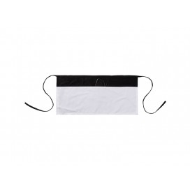 Black Adult Apron w/ 3 White  Shape Pockets(60*29cm)(10/pack)