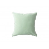 Polyester Pillow Cover with Colored Cotton Back (40*40cm/15.7" x 15.7", Light Green)(10/pack)