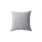 Polyester Pillow Cover with Colored Cotton Back (Light Gray,40*40cm/15.7" x 15.7")(10/pack)