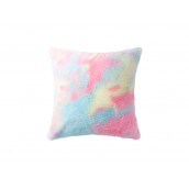 Two Tone Pillow Cover(Tie Dyed PV Short Fleece with Microfiber(40*40cm) (10/pack)